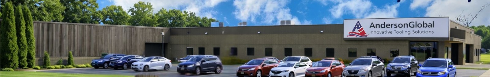 Anderson Global facility in Muskegon Heights, Michigan, with the patriotic Innovative Tooling Solutions signage